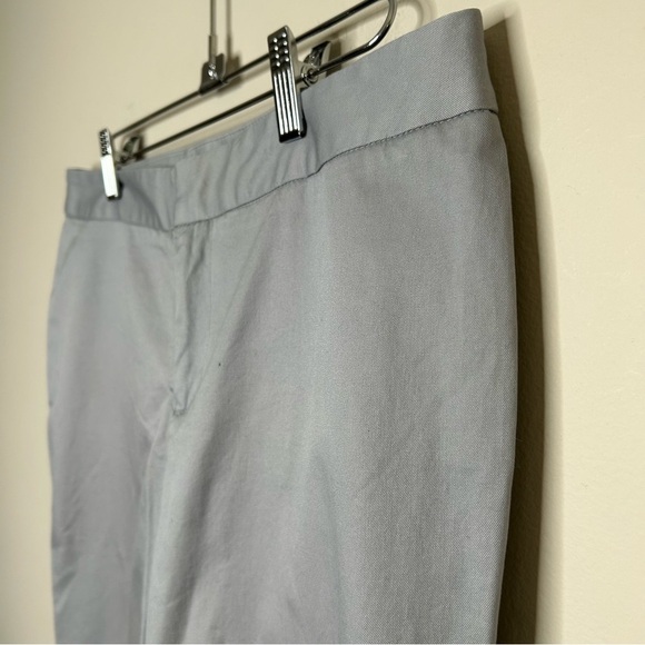NWT Banana Republic 100% Cotton Straight Leg Mid Rise Trousers Grey Size 8 - Picture 3 of 10